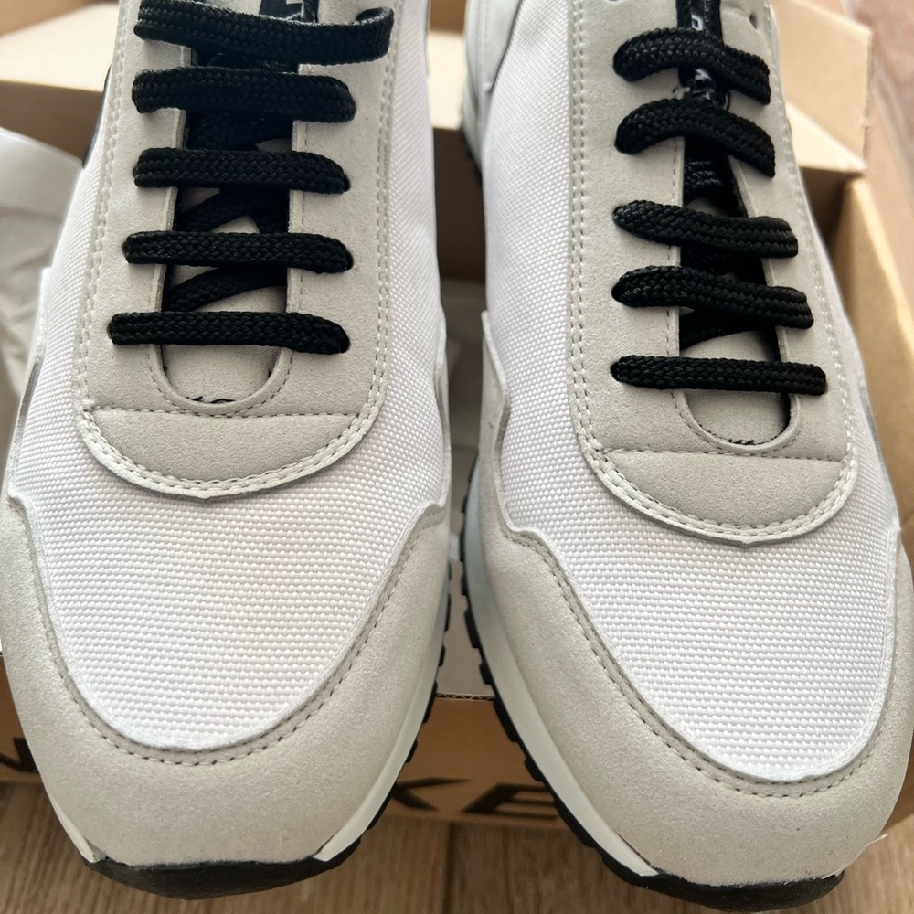 New&unworn Gray and White Unisex Sneakers